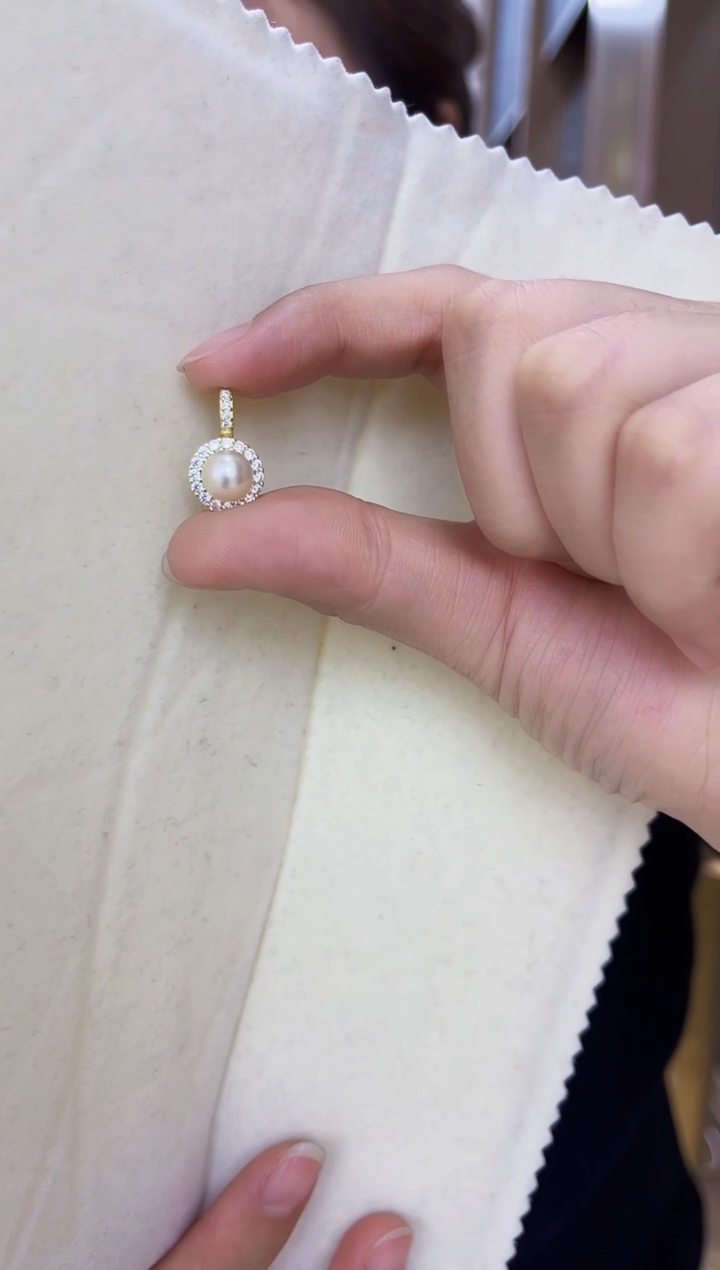 【闪购商品】海水珍珠吊坠(赠链)银S925镶嵌akoya 吊坠