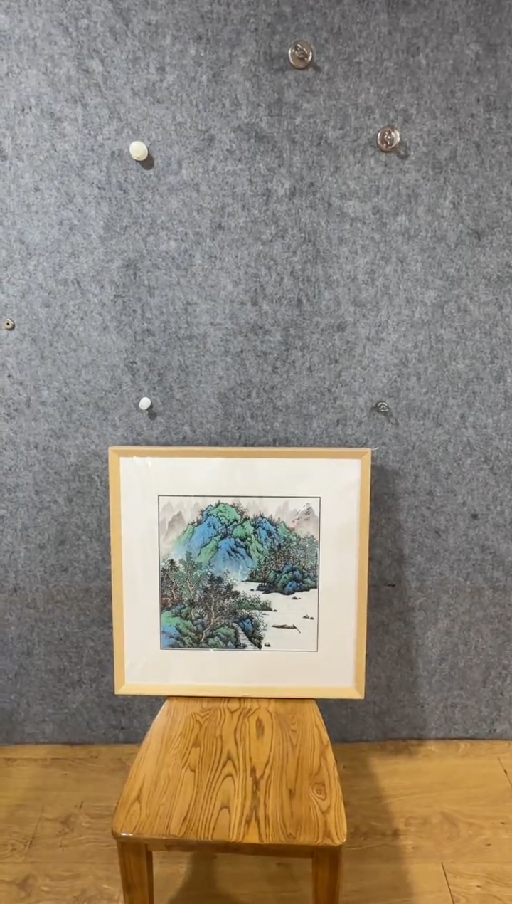 【闪购商品】国画刘用华山水1平尺带框