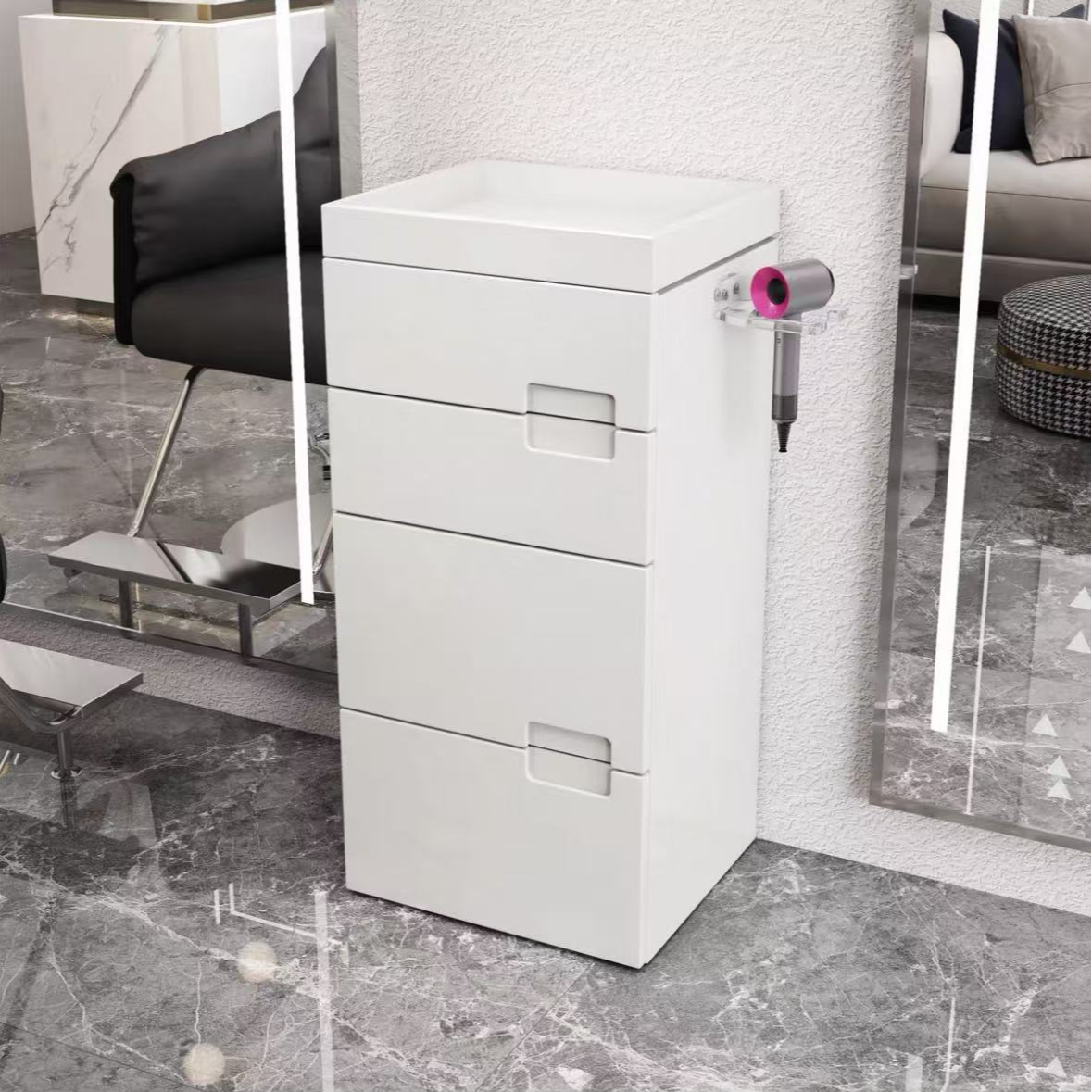 发廊专用烤漆工具柜简约高端多功能储物收纳柜理发店柜子