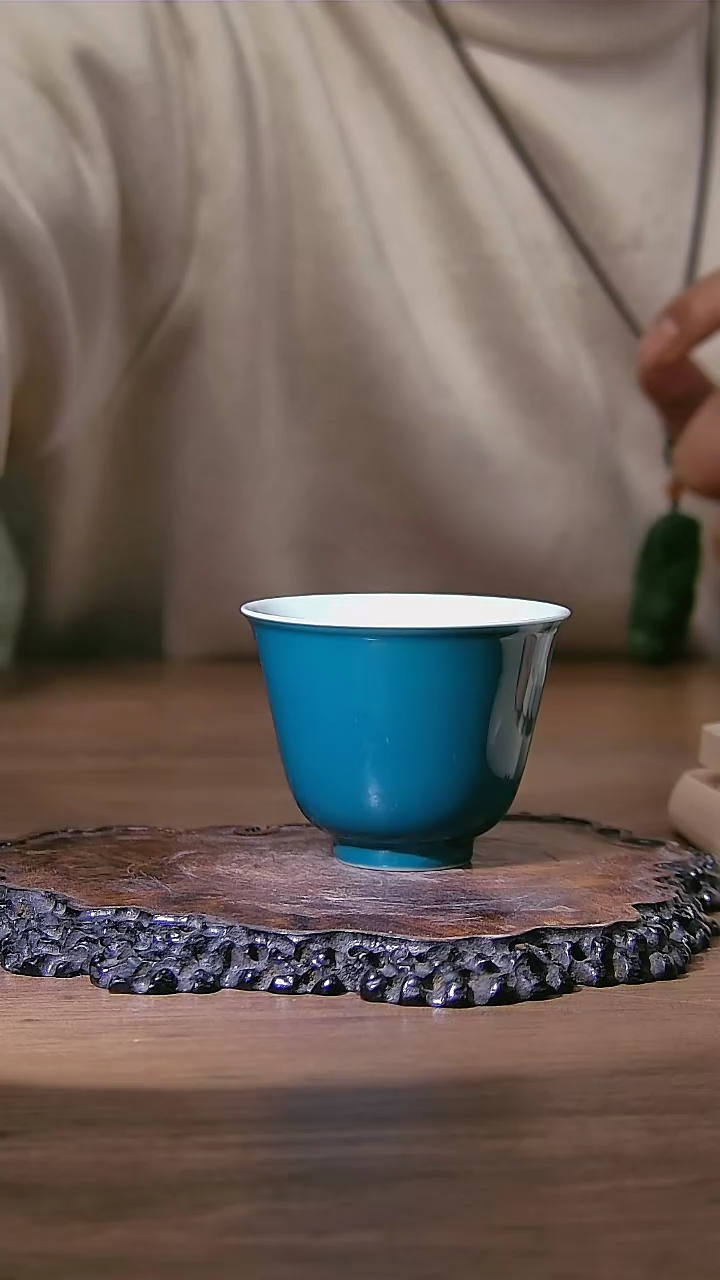 【闪购商品】004小王严选逸古堂孔雀绿花神杯