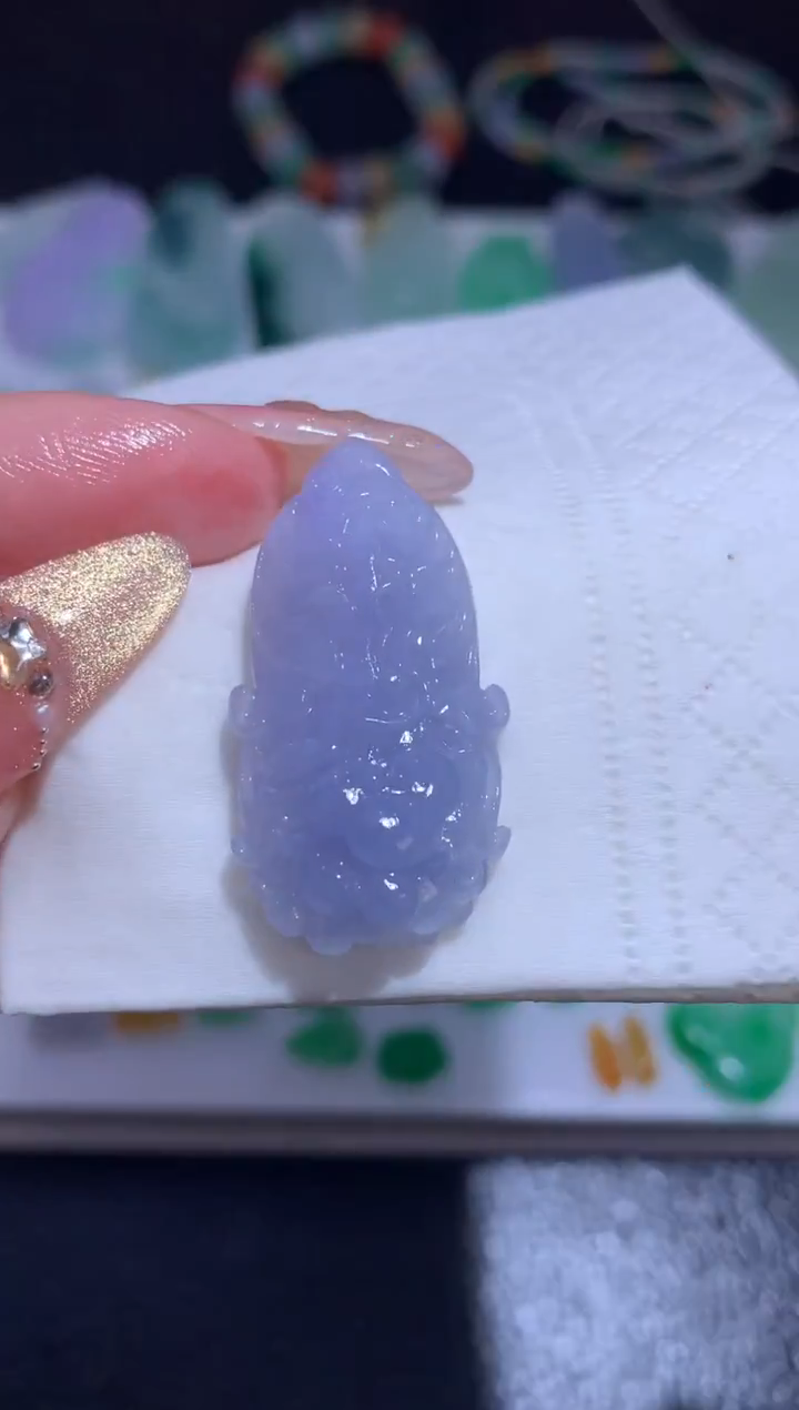 未镶嵌定制翡翠白菜