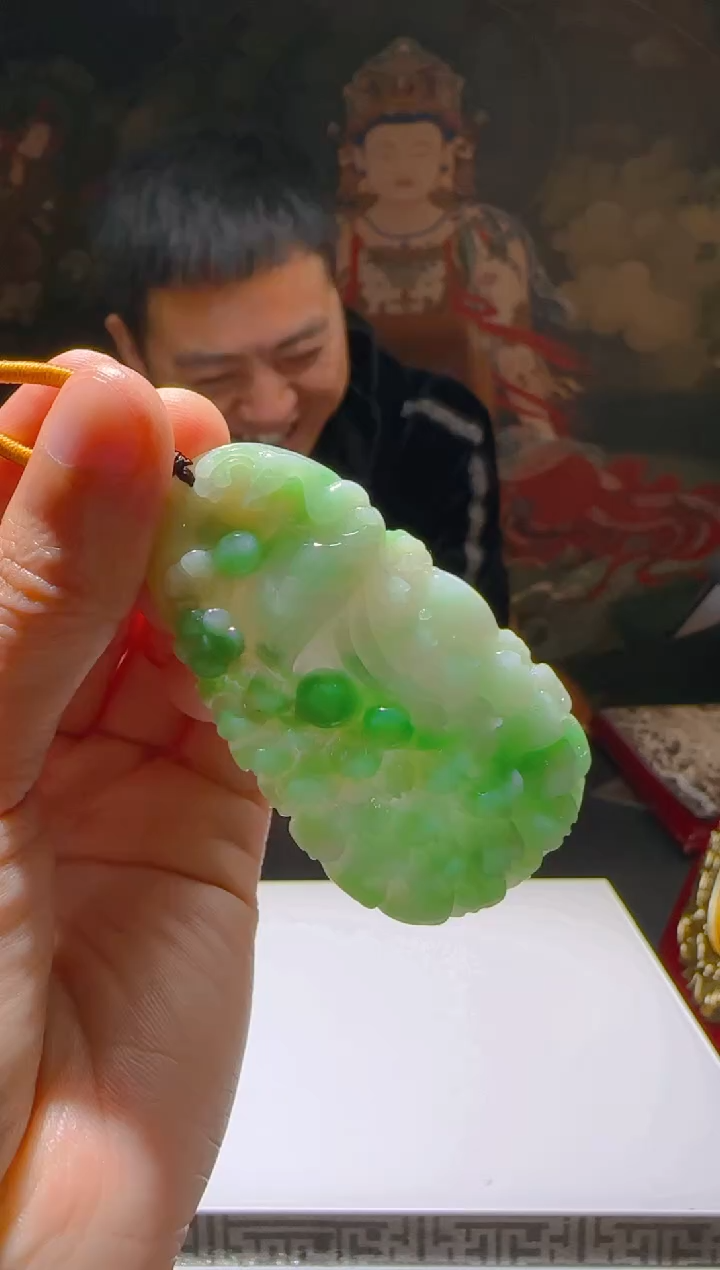 【闪购商品】定制翡翠未镶嵌L-@@QJSX308042