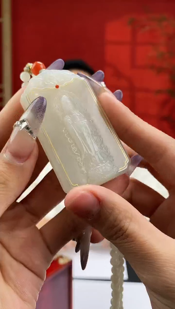 和田玉未镶嵌颈饰C219