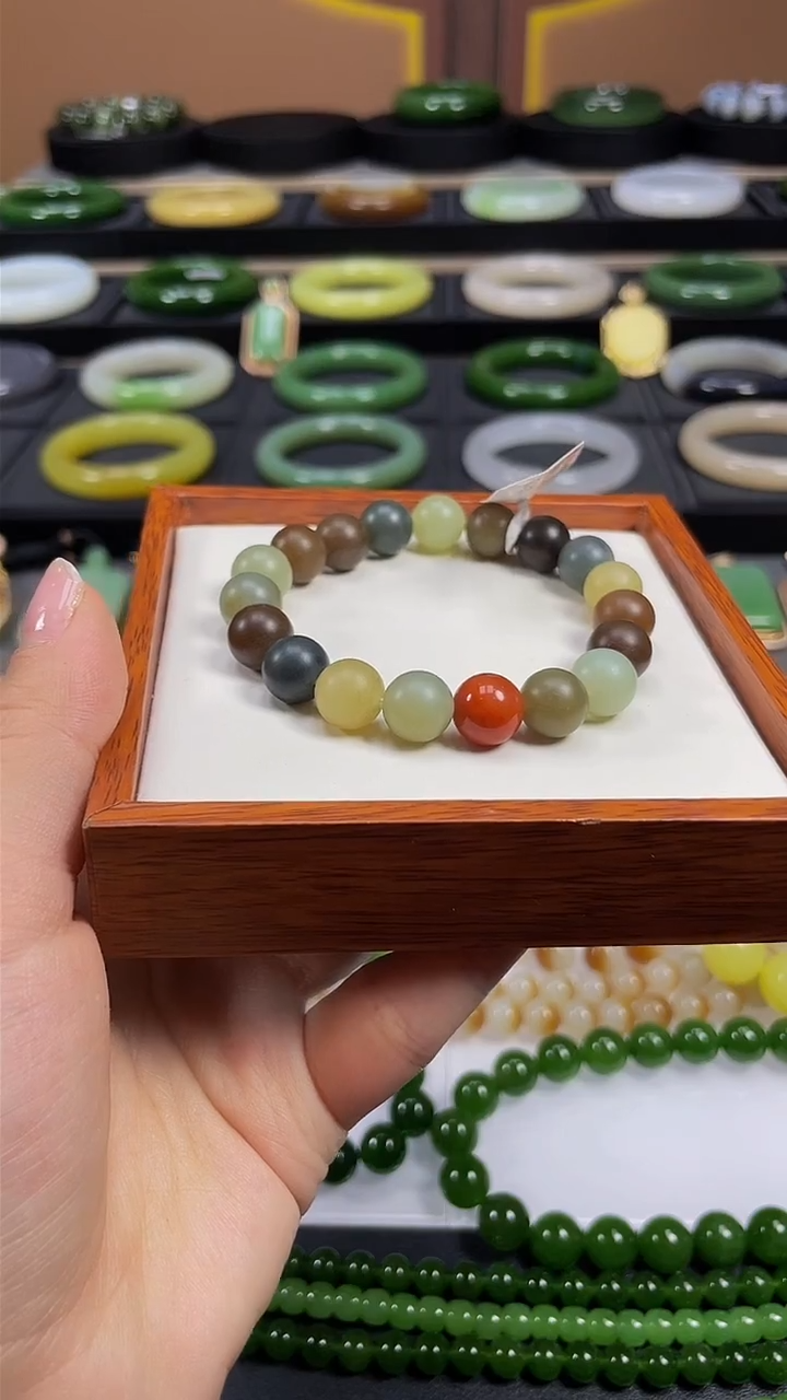 【闪购商品】和田玉手串未镶嵌卡10