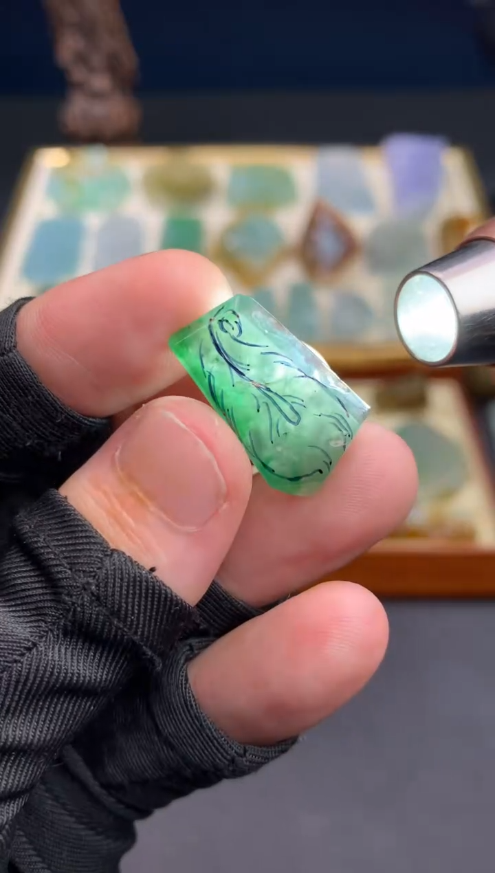 定制翡翠未镶嵌天然翡翠裸石（含工费）