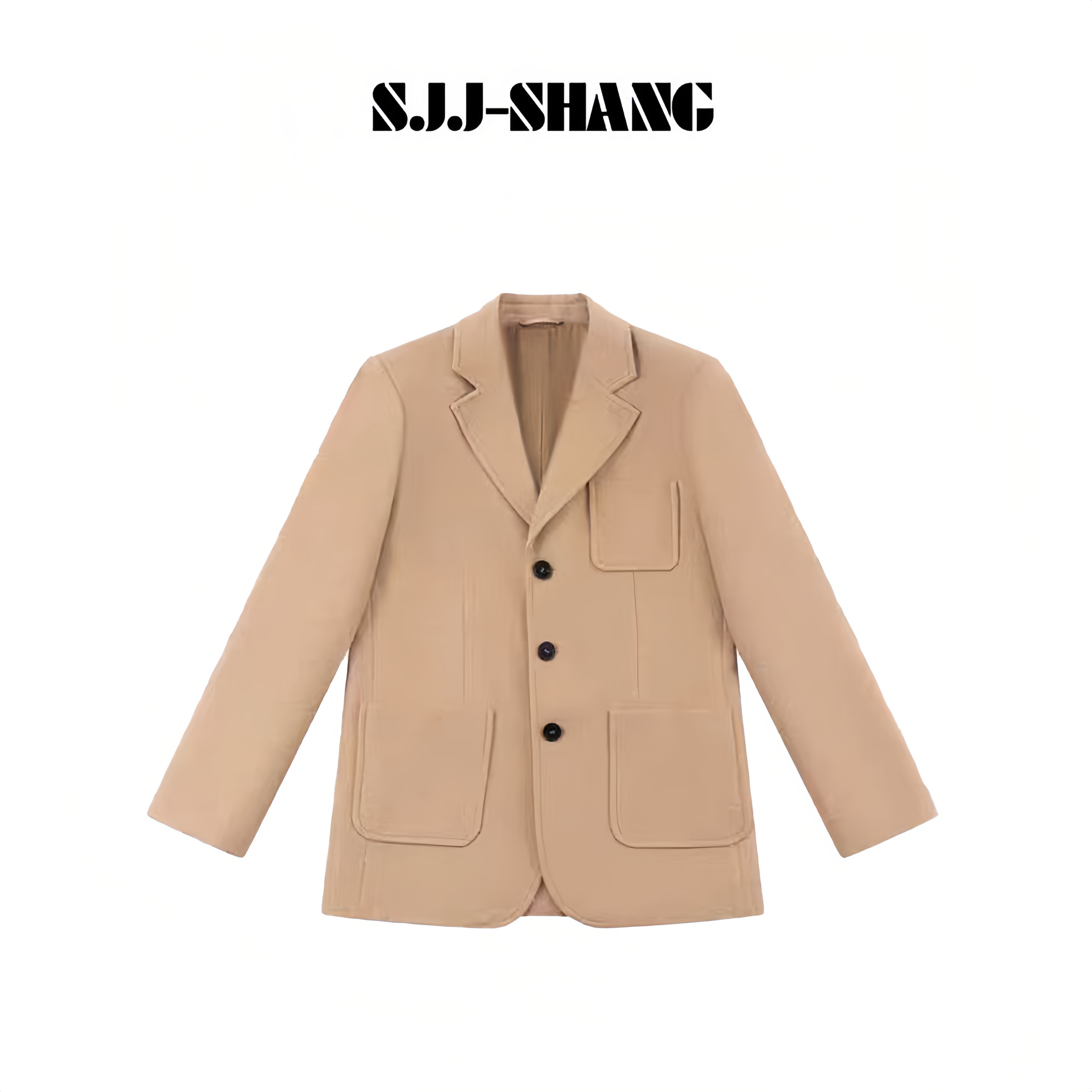 SJJ-SHANG【杏咖西装】羊绒+羊毛凯旋复古秩序肌理西装q135626p