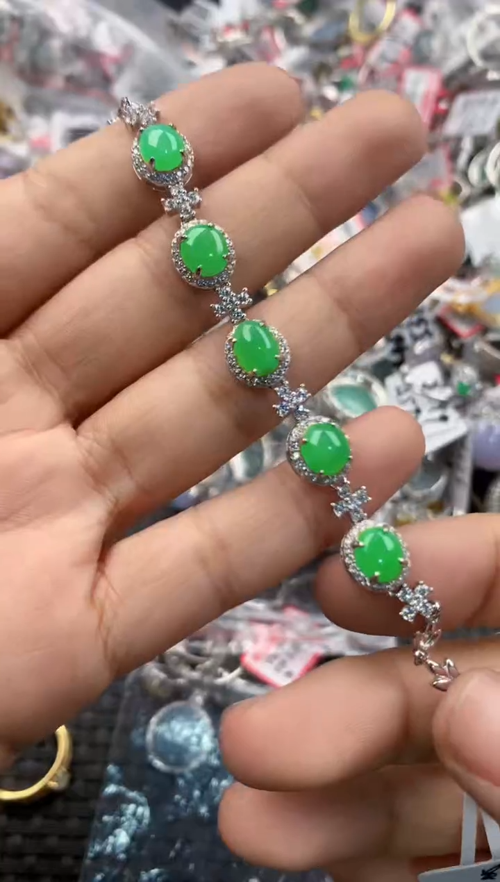 银S925镶嵌戒指翡翠12                1