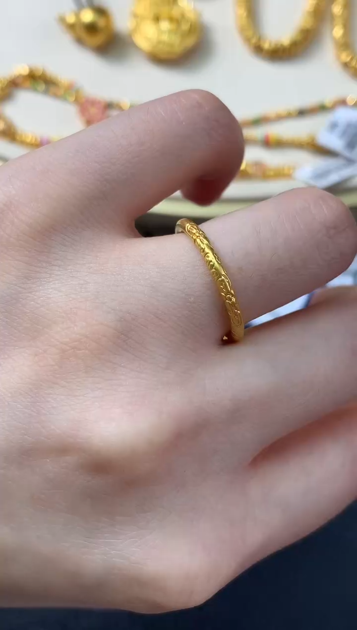 定制足金戒指/指环D133|630