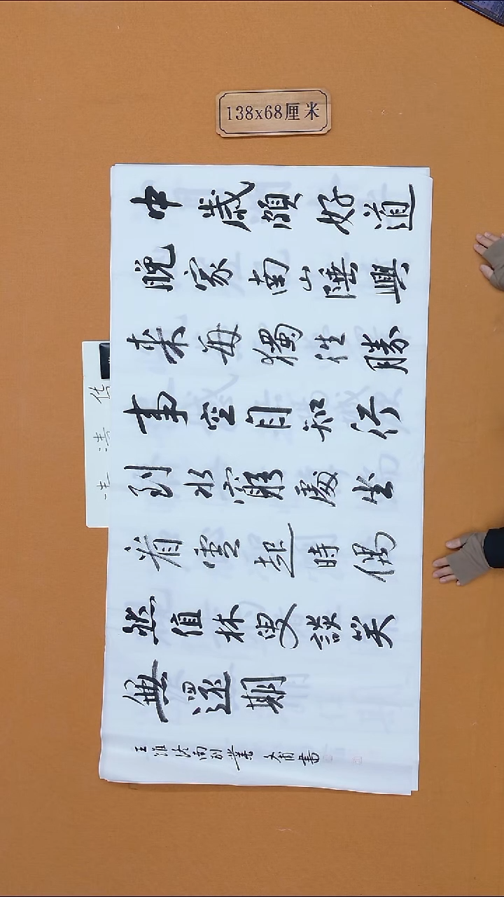 书法杨仁根 （文甫）江西理S 68*138 八平尺 