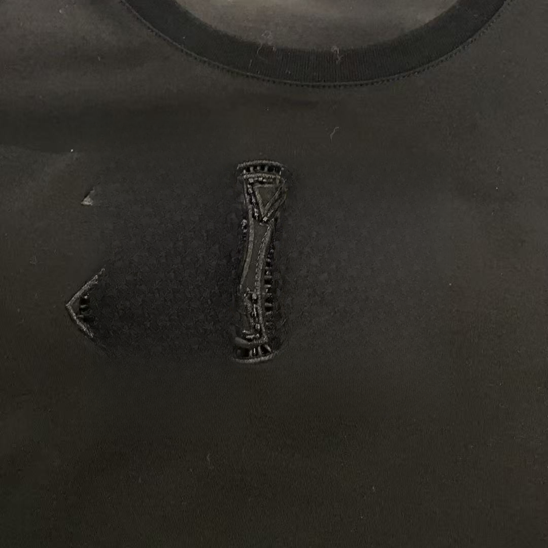 【珈禾】‘’凯  2旋‘’深圳南油轻奢立体绣花重工原创设计短袖44