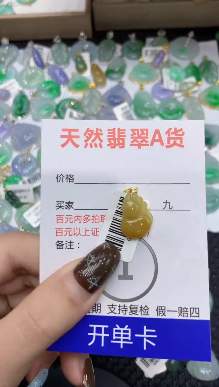 【闪购商品】翡翠颈饰18K金镶嵌111111111111