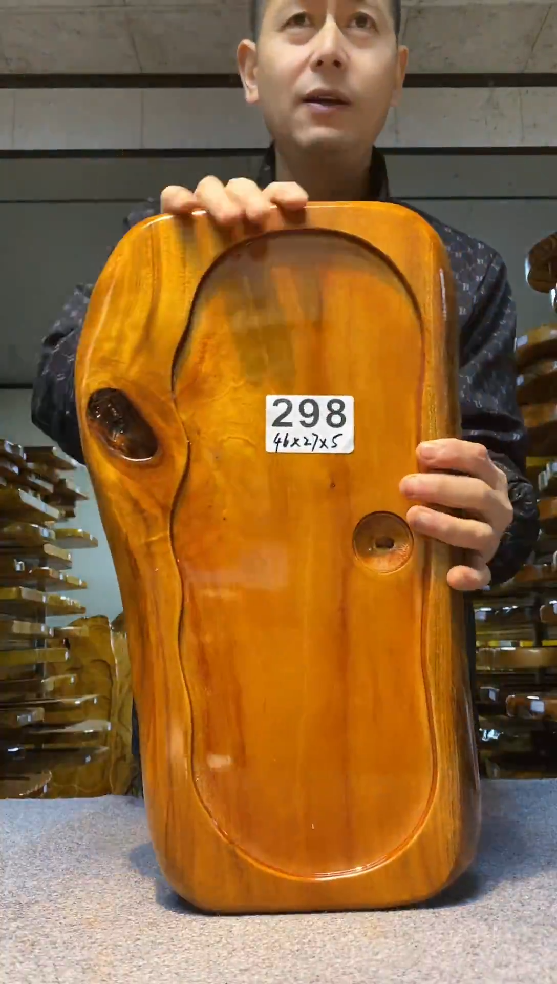 实木原木茶盘 一物一拍(不含配件