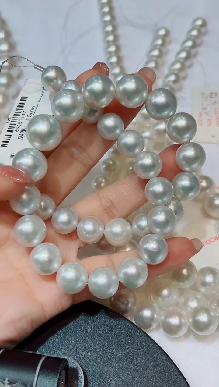 未镶嵌项链海水珍珠澳白  蓝雪 定99总48300