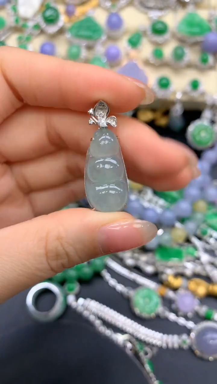 【闪购商品】翡翠颈饰18K金镶嵌244-中国好珍宝1