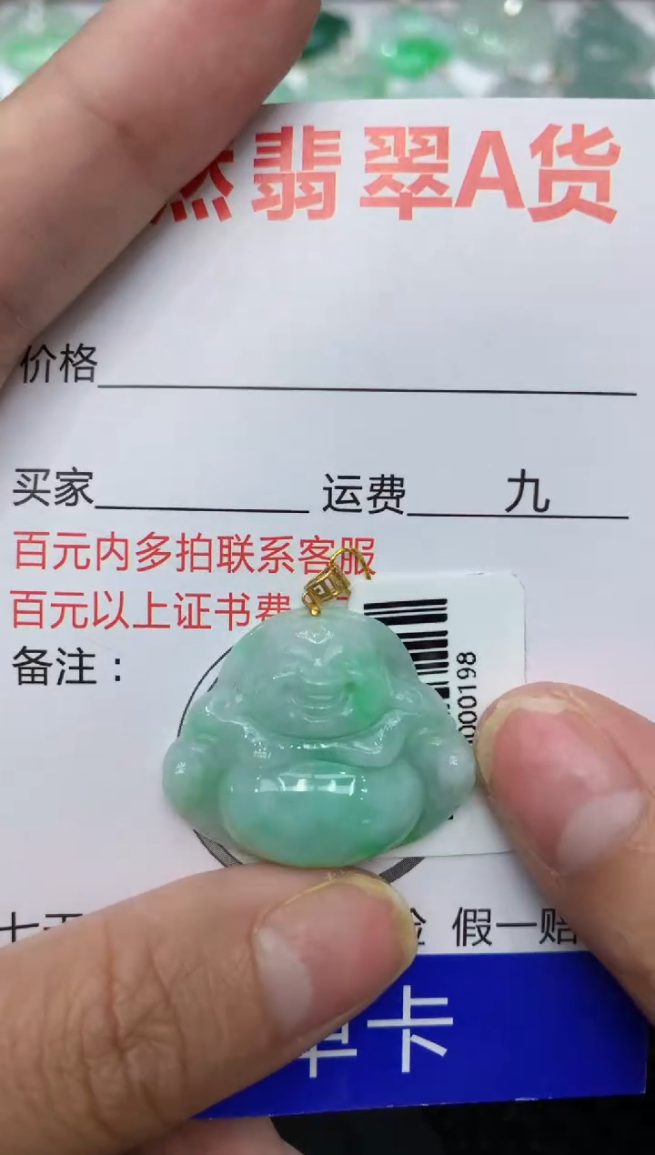 【闪购商品】翡翠颈饰18K金镶嵌111111111111
