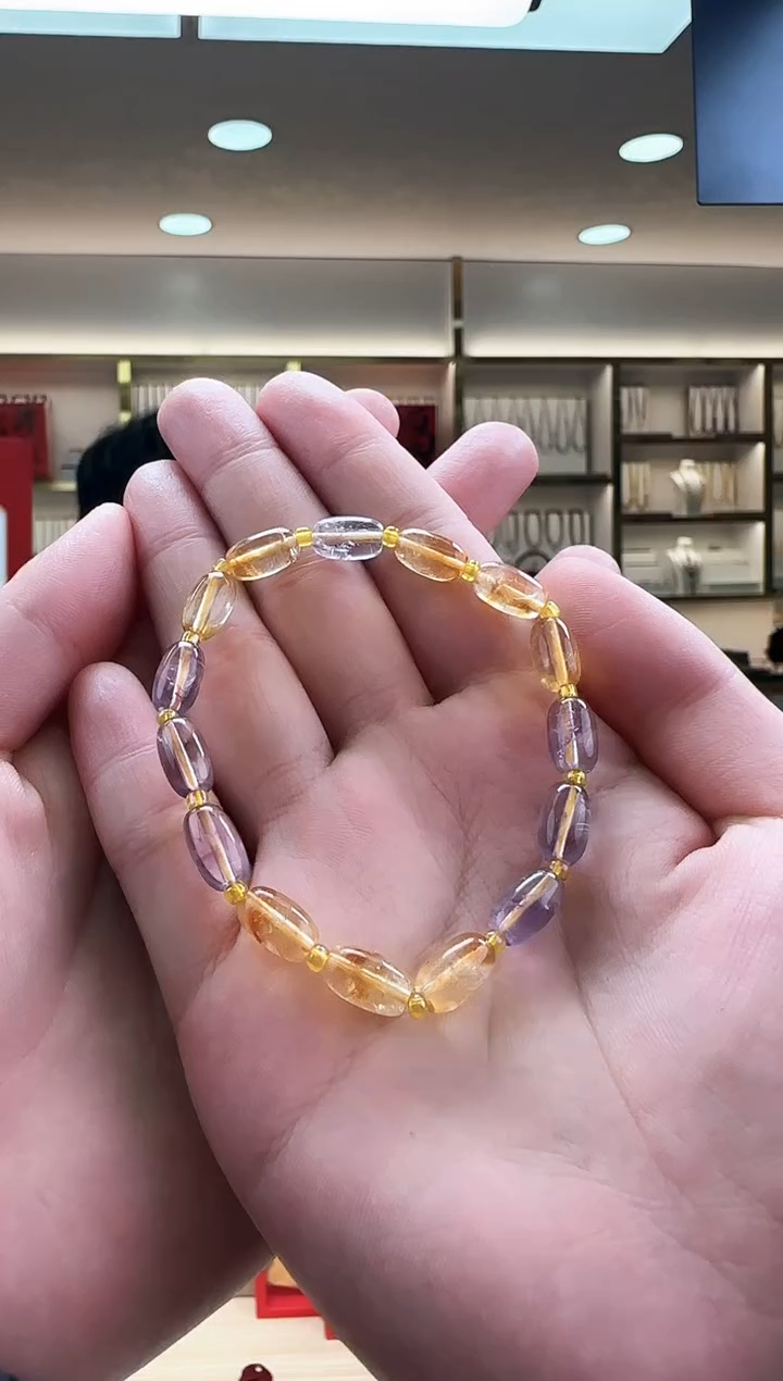 【闪购商品】水晶紫黄晶手串库存有限售完即止未镶嵌 