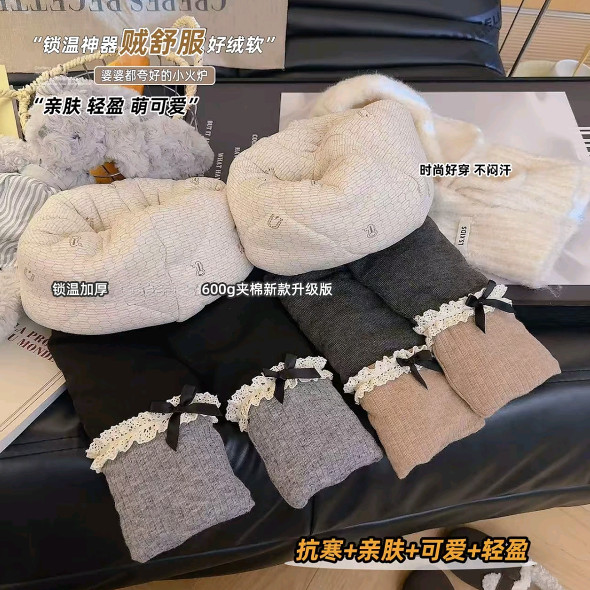 女童冬季三层加绒加厚打底裤棉裤外穿裤子女宝宝修身裤子一条过冬