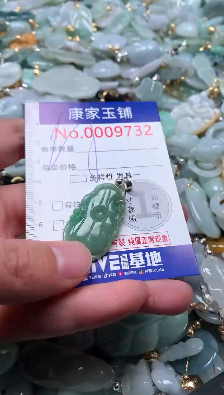 【闪购商品】翡翠吊坠(不含链)未镶嵌9732