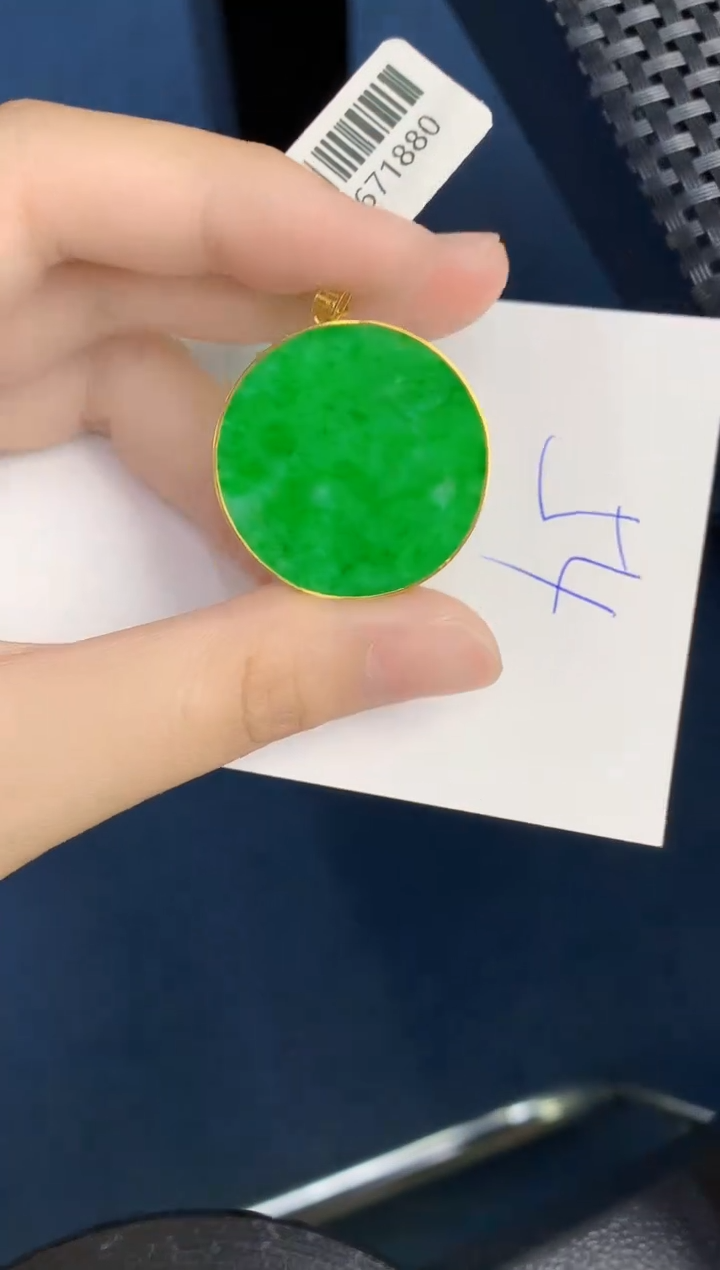 【闪购商品】翡翠18K金镶嵌颈饰000000000