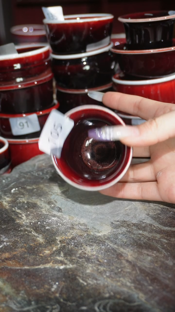 摆件陶精品窑变钧瓷茶器