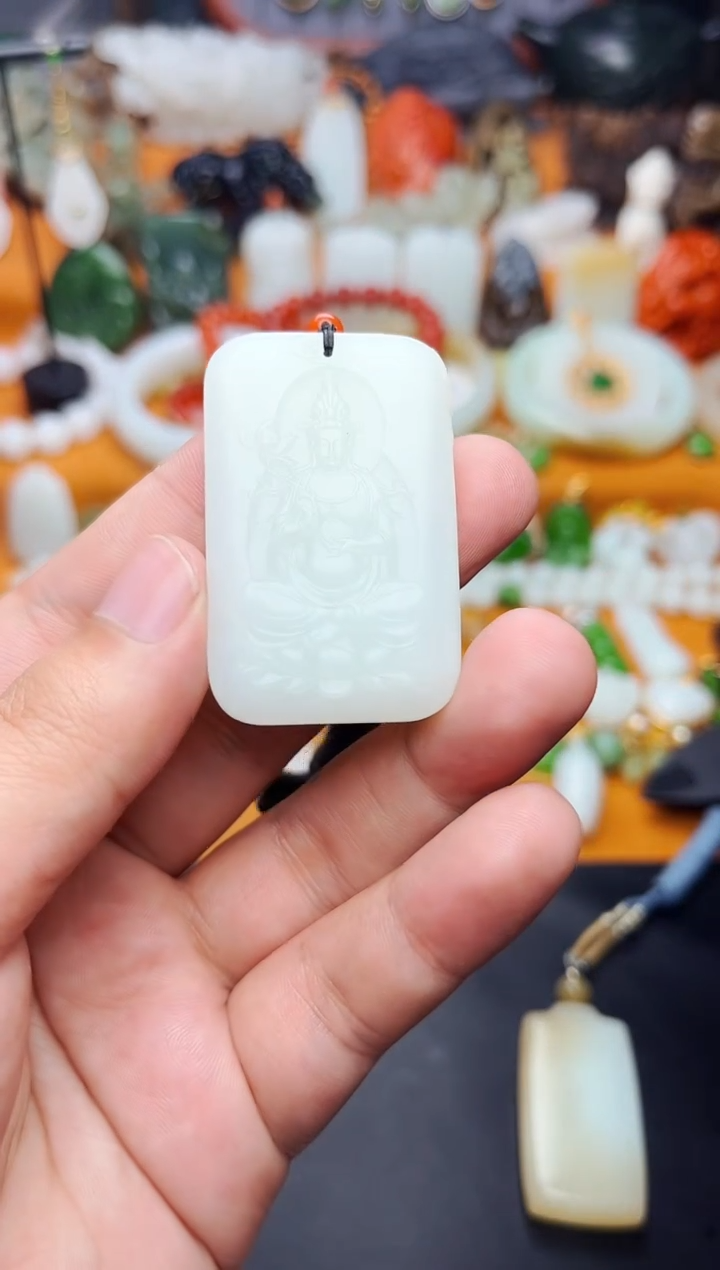 【闪购商品】和田玉颈饰未镶嵌观音  01