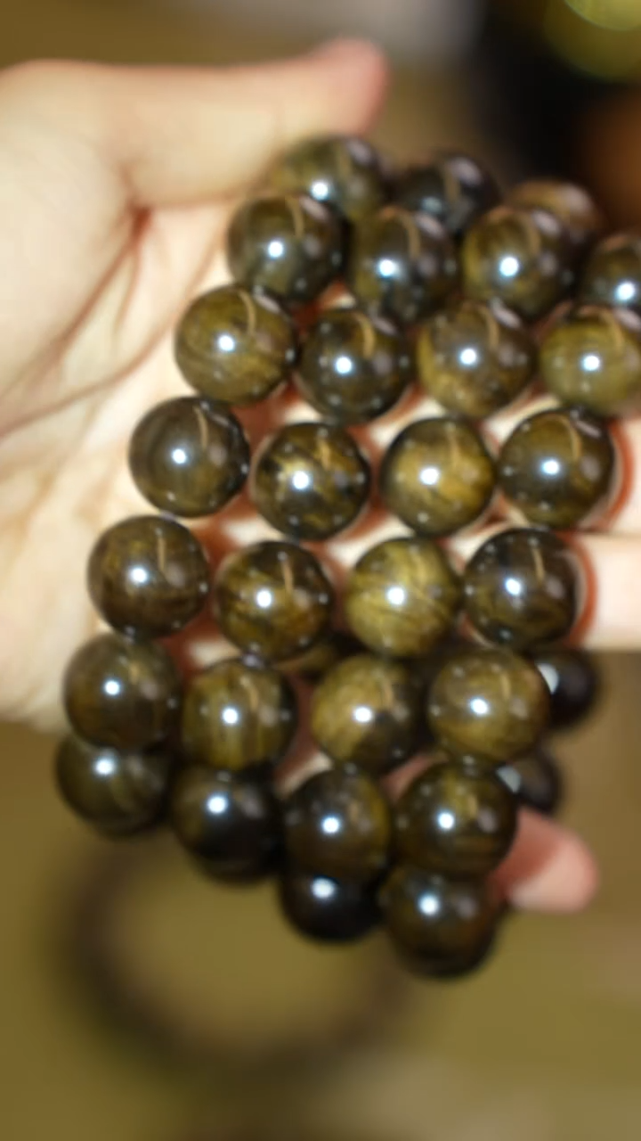 金丝楠手串/手链A1599金丝楠木阴沉绿料1.5