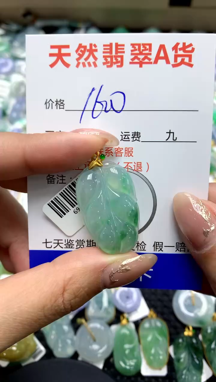 【闪购商品】翡翠颈饰18K金镶嵌111111111