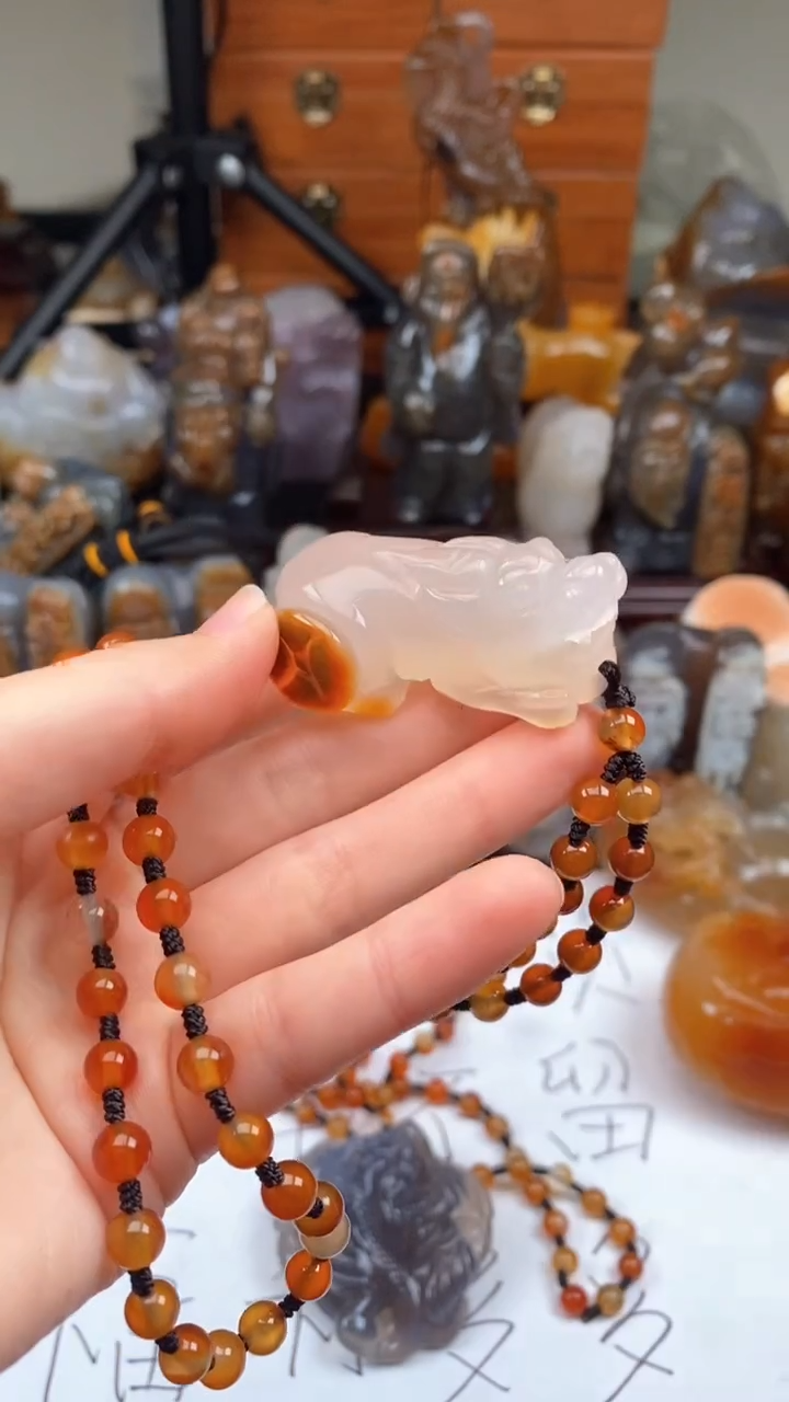 【闪购商品】玛瑙/玉髓颈饰未镶嵌AA