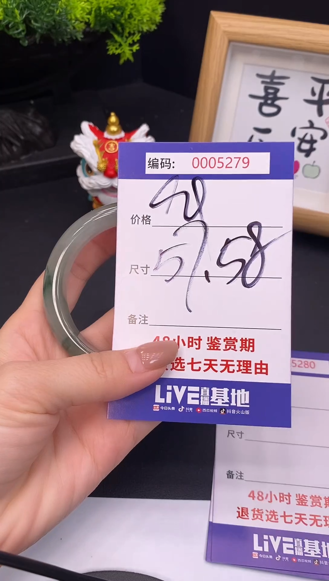 未镶嵌手镯翡翠0005279