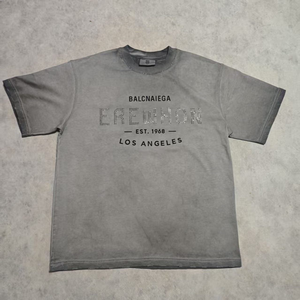 莫测闪银1968灰色T恤