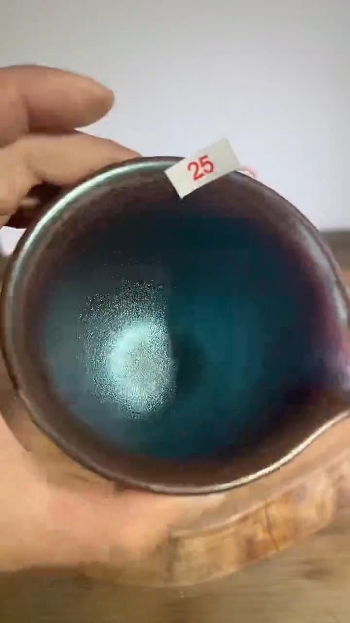 茶盏全手工彩金公道杯