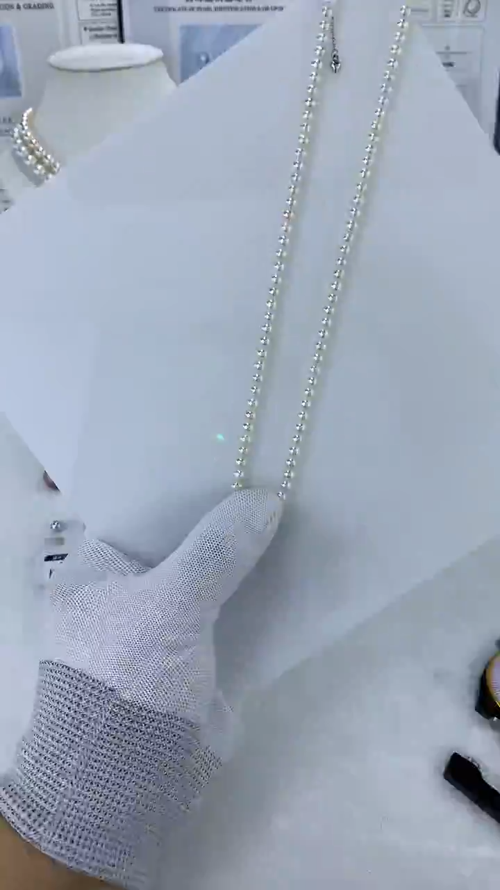 未镶嵌DA淡水珍珠小米串链4-5MM YN062