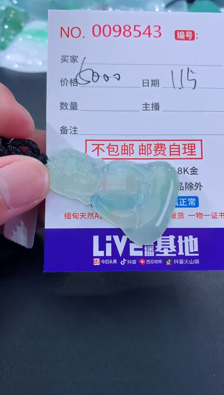 【闪购商品】翡翠颈饰未镶嵌天然缅甸A货翡翠