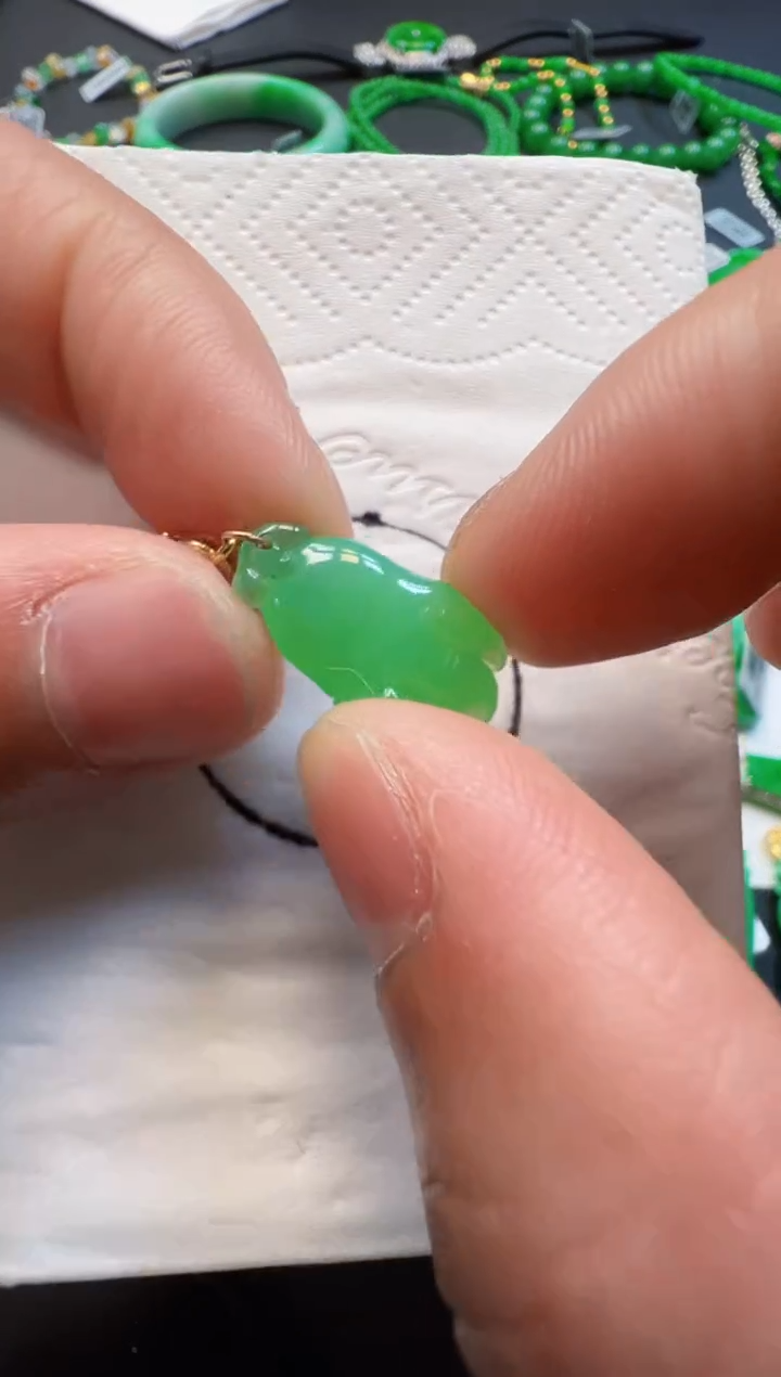 【闪购商品】定制翡翠18K金镶嵌660元