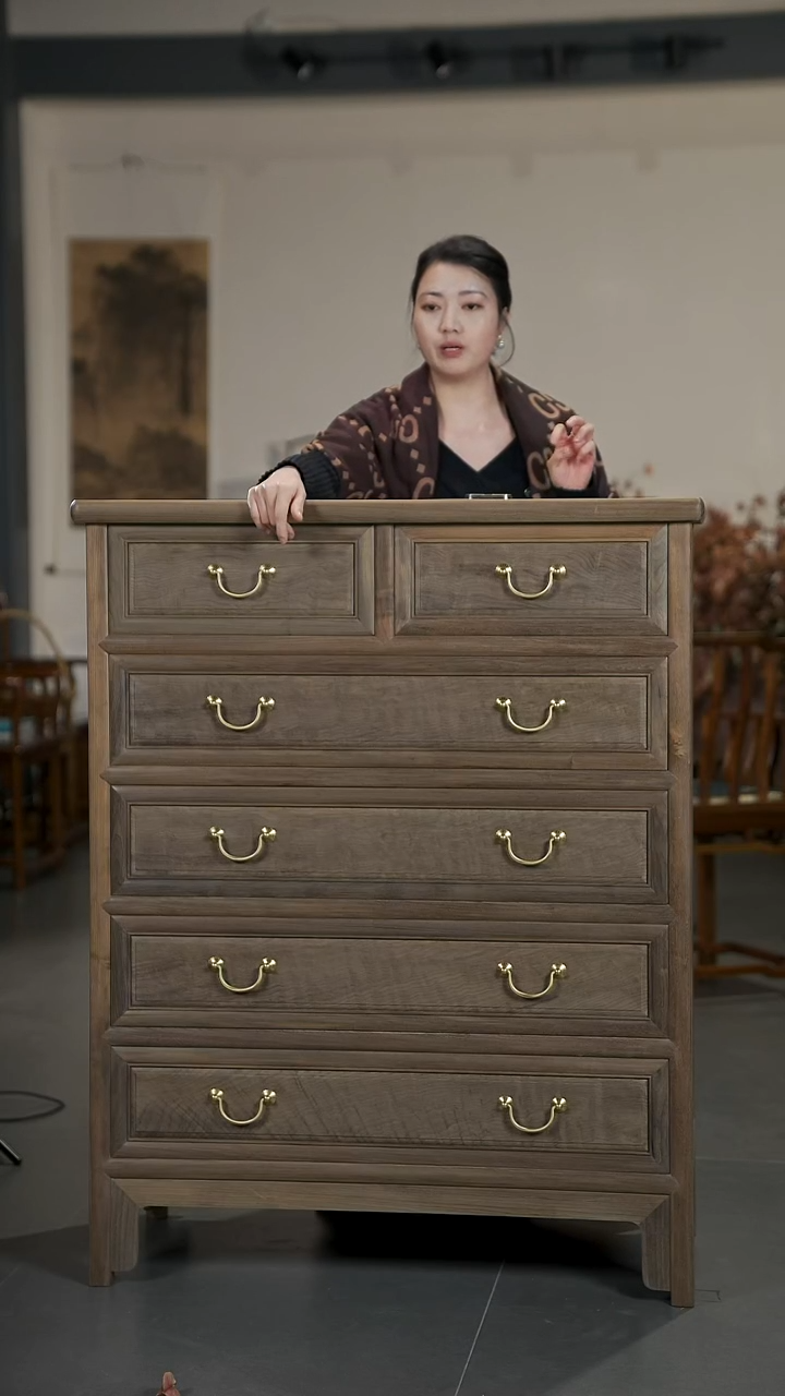 金丝楠金丝楠阴沉木6斗柜