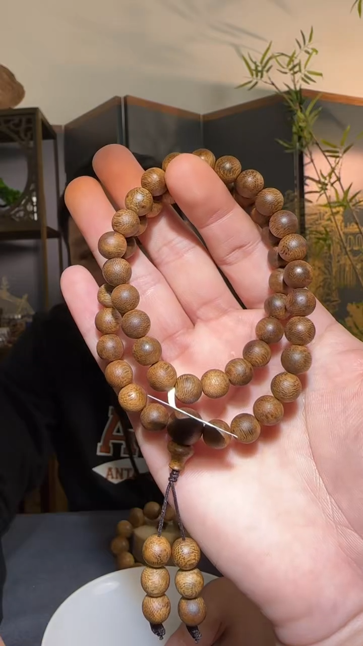 【闪购商品】沉香手串双圈白奇圆珠0.9/15g