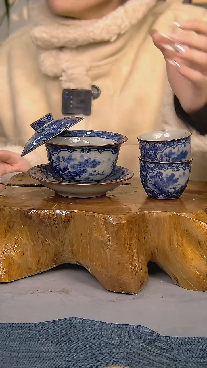 【闪购商品】3件套陶瓷茶具家用简装系列  