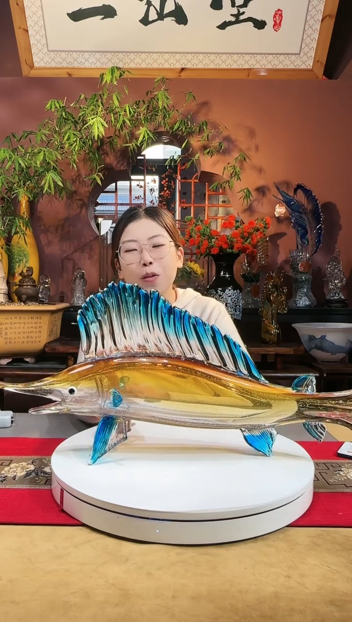 【闪购商品】琉璃手工艺品旗鱼