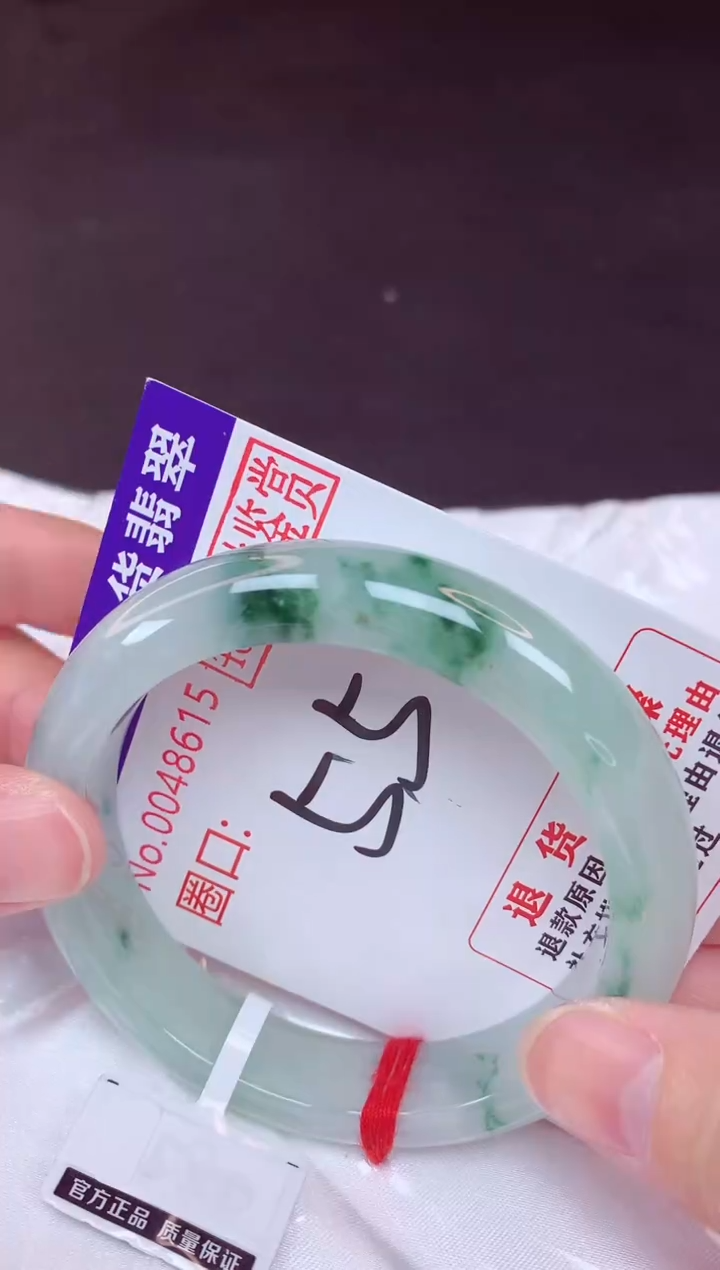 未镶嵌手镯翡翠55（48小时鉴赏期 ）