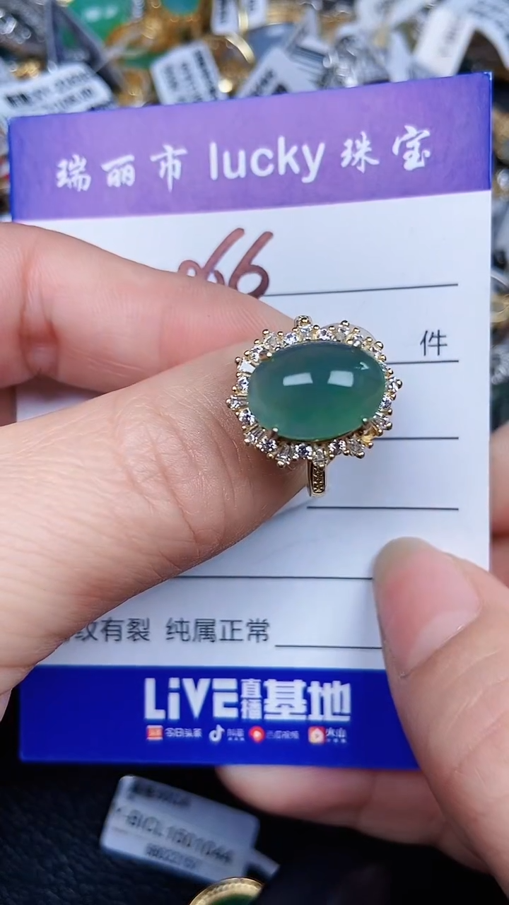 颈饰银S925镶嵌翡翠0066