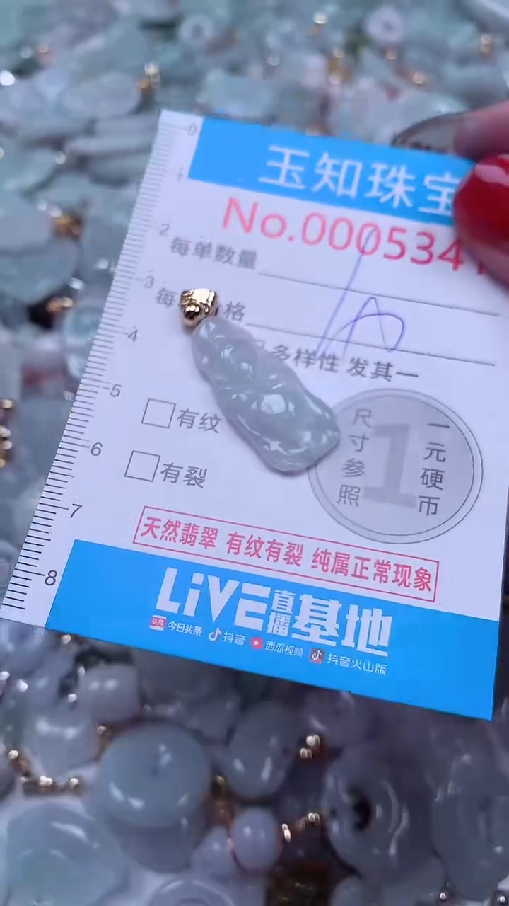 吊坠(不含链)未镶嵌翡翠5341