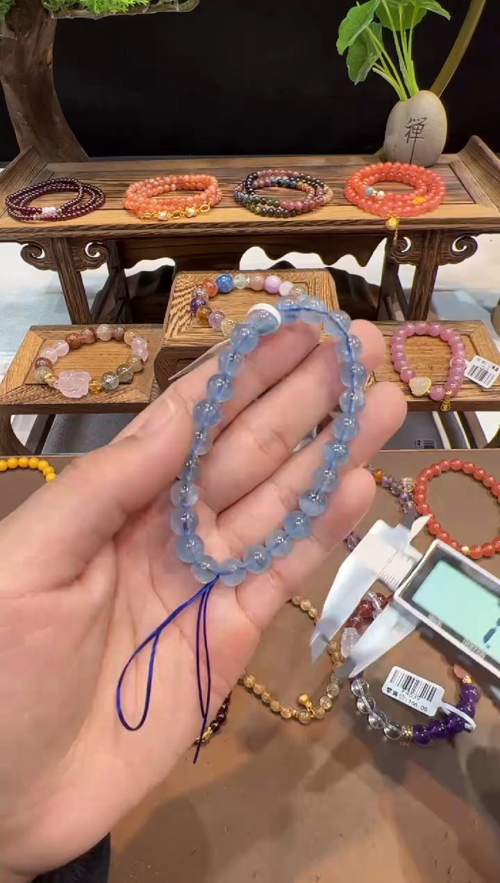【闪购商品】海蓝宝石手串未镶嵌@@手饰