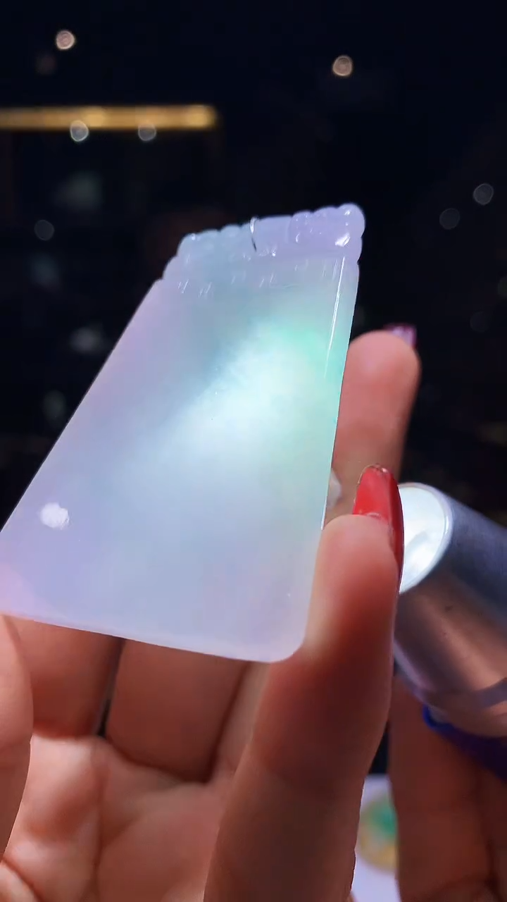 【闪购商品】定制翡翠未镶嵌啊啊aa1004hm-毛货挂件
