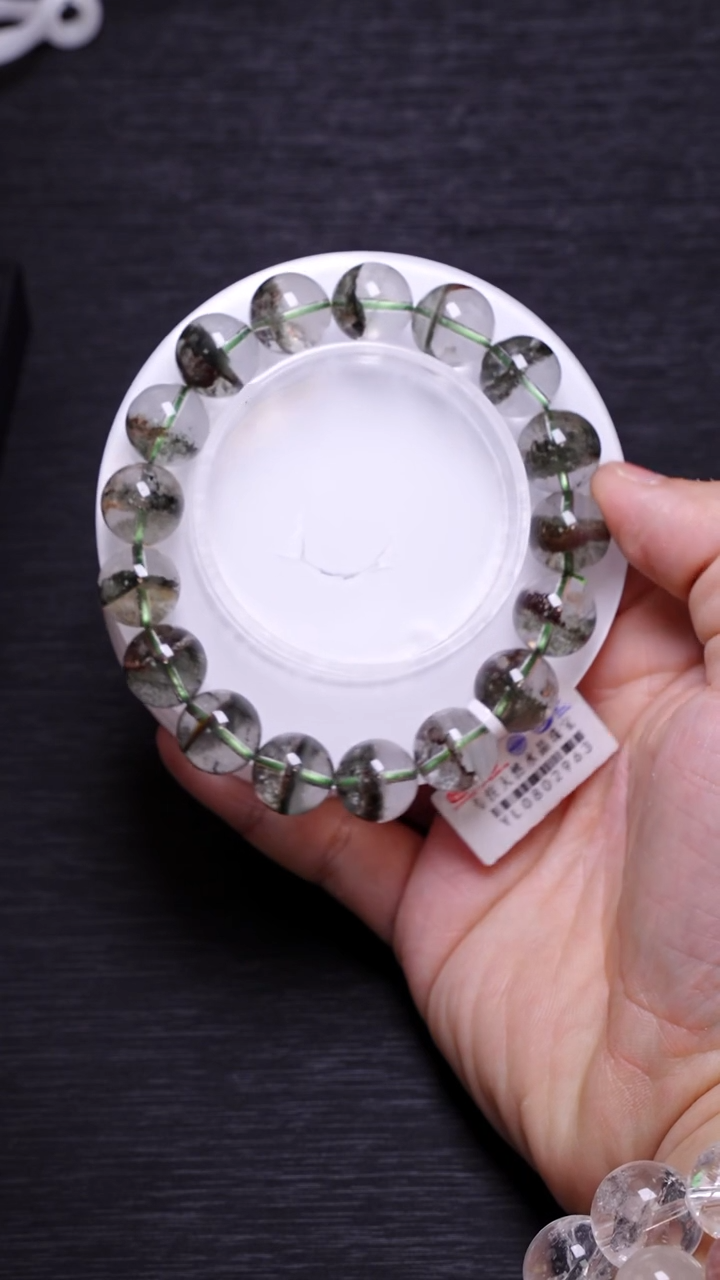 【闪购商品】水晶单圈未镶嵌A0031绿幽灵单圈12mm