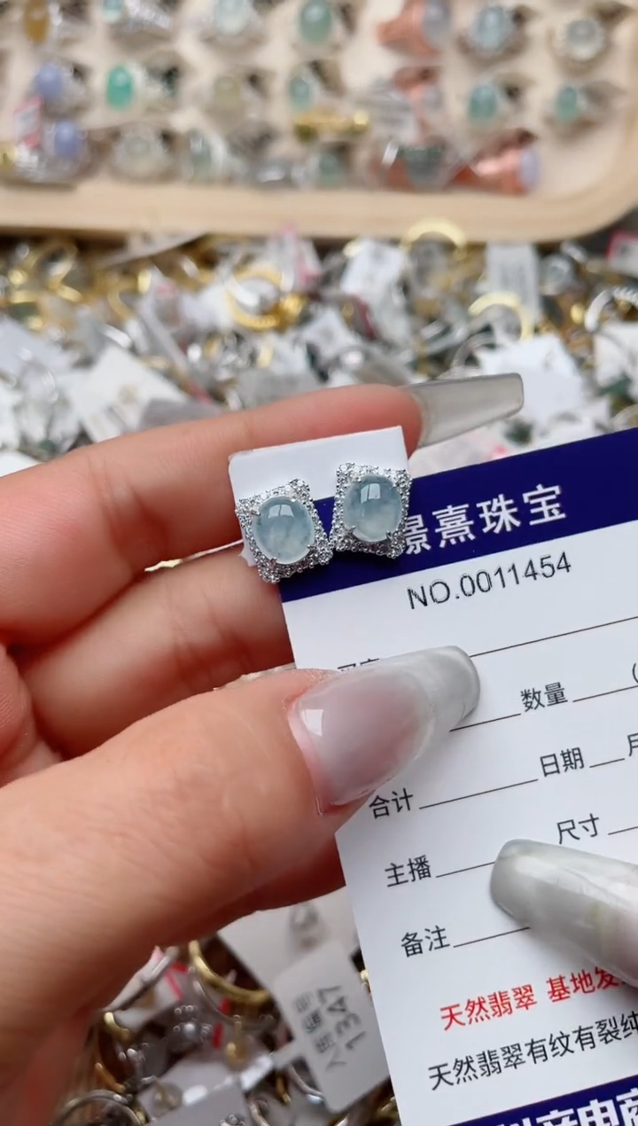 【闪购商品】翡翠戒指银S925镶嵌、