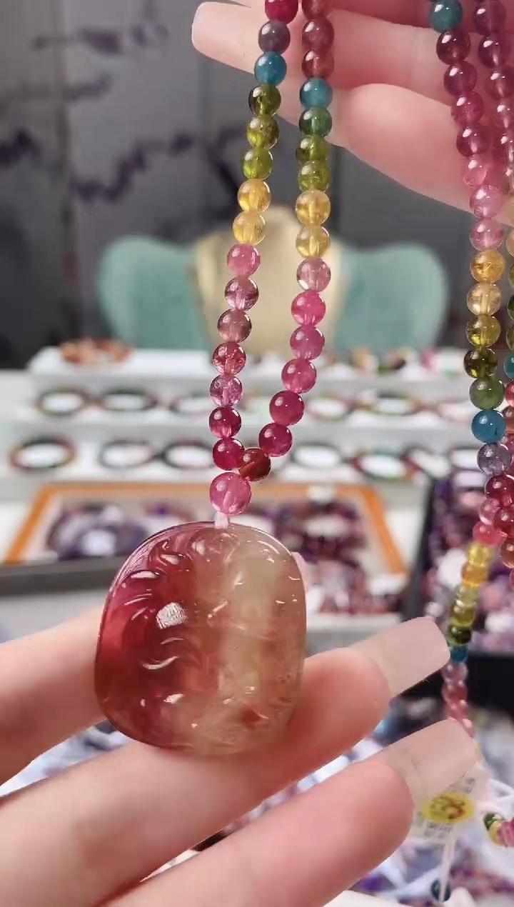 【闪购商品】碧玺凤九项链未镶嵌多人多样性发其一