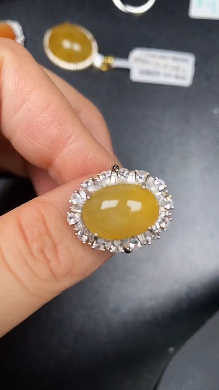 银S925镶嵌戒指翡翠1770