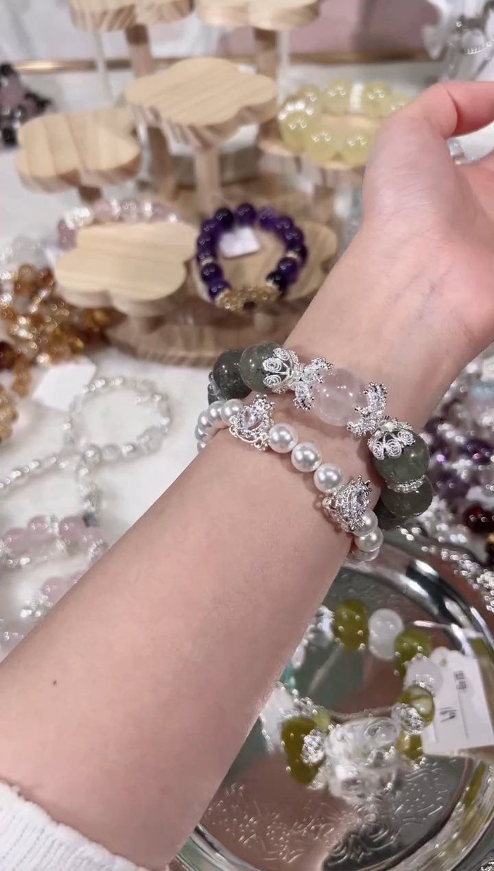 【闪购商品】水晶手链未镶嵌天然水晶默认微瑕 多样性发货发其一