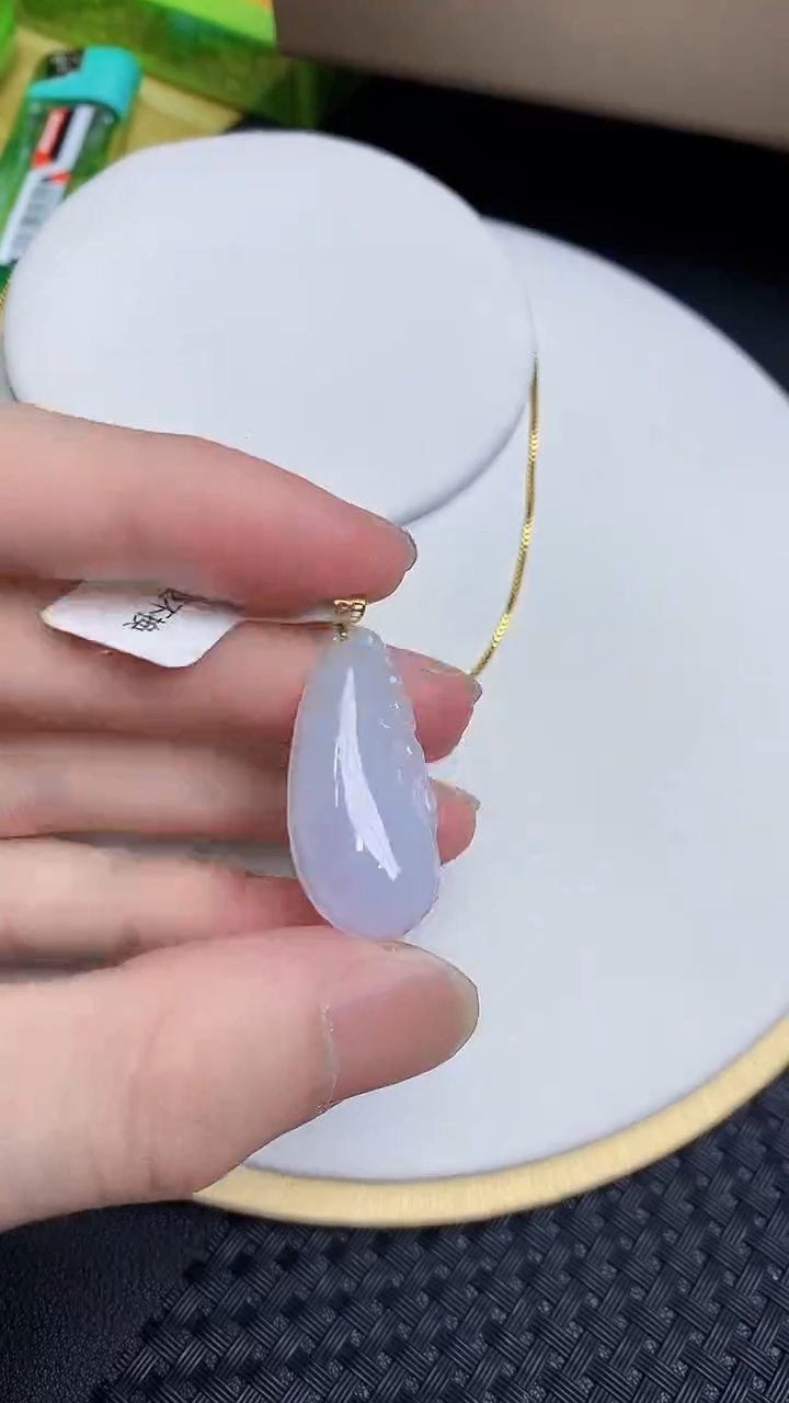 【闪购商品】翡翠颈饰18K金镶嵌54345345