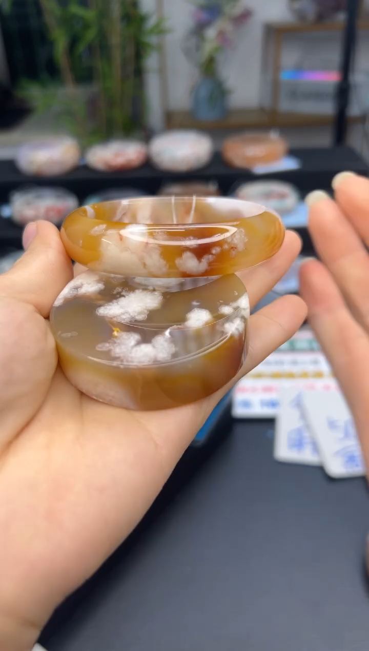 【闪购商品】石英质玉手镯未镶嵌A1310(57圈赠送镯心)